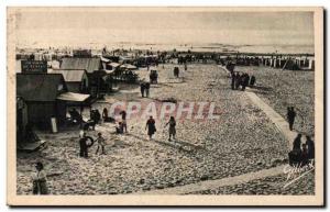 Old Postcard Soulac on sea beach