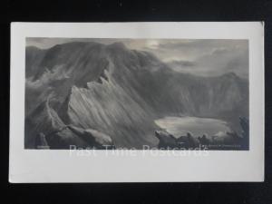 Cumbria: HELVELLYN, STRIDING EDGE from original Art in E.Keene Style c1926