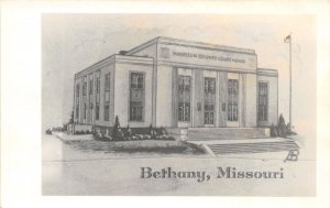 J42/ Bethany Missouri RPPC Postcard c1950s Harrison County Court House 129