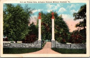Ord and Weitzel Gate, Arlington National Cemetery VA Vintage Postcard S51