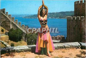 Postcard Modern Istanbul Turkey Princess Banu the Bosphorus