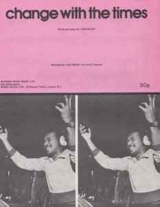 Change With The Times Van McCoy 1970s Sheet Music