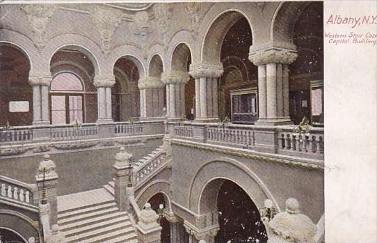 New York Albany Western Stair Case Capitol Building