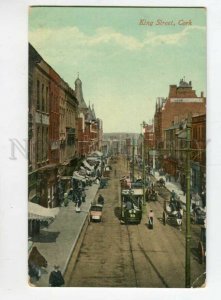 3105344 IRELAND King street Cork TRAM Vintage photo PC