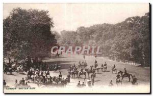 Old Postcard Rotten Row London Horse Equestrian Horse