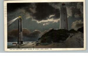 Cape Henry VA Lighthouse c1910 Postcard