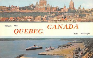 Skyline showing Saguenay Cruise Steamer Quebec Unused 