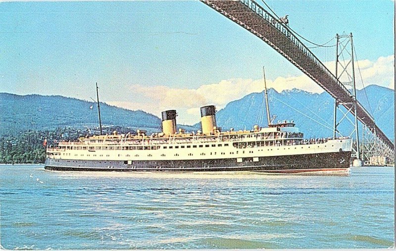 C.P.R. Princess Patricia Seattle to Canada Vintage Postcard Standard View Card