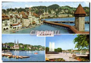 Modern Postcard Luzern