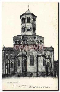 Old Postcard Issoire L & # 39Eglise