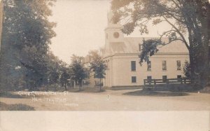 RPPC CONGREGATIONAL CHURCH MAIN STREET HAMILTON MASSACHUSETTS PHOTO POSTCARD