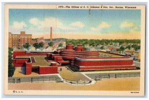 The Offices Of S.C Johnson & Son INC Exterior Scene Racine Wisconsin WI Postcard