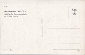 Sleepboot Europa Bureau Wijsmuller Ijmuiden Tugboat Ship Vintage RPPC C016