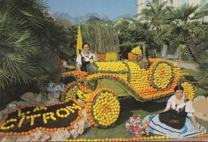 BF24329 fetes du citron folklore types menton  france  front/back image