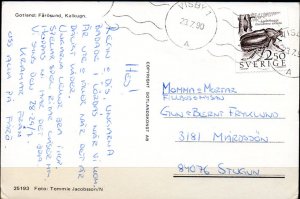 POSTCARD. SWEDEN. GOTLAND. Fårösund.