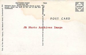 MD, Cumberland, Maryland, Baltimore St, Business Section, Colourpicture No P9634 