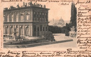 Vintage Postcard Firenze The Pitti Palace and Boboli Gardens Florence Italy