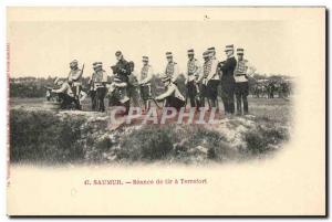 Old Postcard Horse Riding Equestrian Saumur shooting Seance has Terrefort