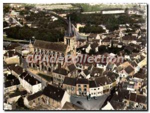 Postcard Modern Brie Comte Robert (S & M) Aerial View Center