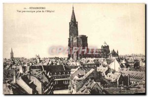 Old Postcard Strasbourg Panoramic View from the Hospital