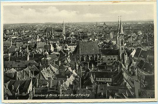 Germany - Nurnberg, View of the Town   *RPPC