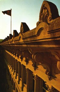 Postcard Lincoln's Tomb Oak Bridge Cemetery Dressed Granite Springfield Illinois