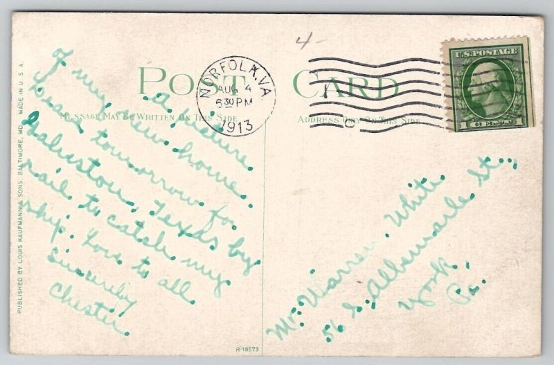 U.S.S. Navy Battleship Louisiana Postcard G46