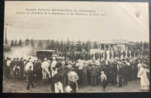 Mint France Postcard RPPC Early Aviation Champagne Aeronautic Exhibition 1909