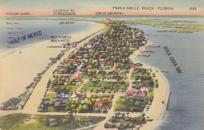 Pass-A Grille Beach Hotel near St Petersburg FL Florida 1941