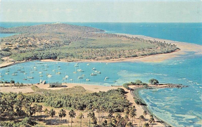 LOS CROABAS PUERTO RICO~FISHING VILLAGE FROM EL CONQUISTADOR HOTEL POSTCARD