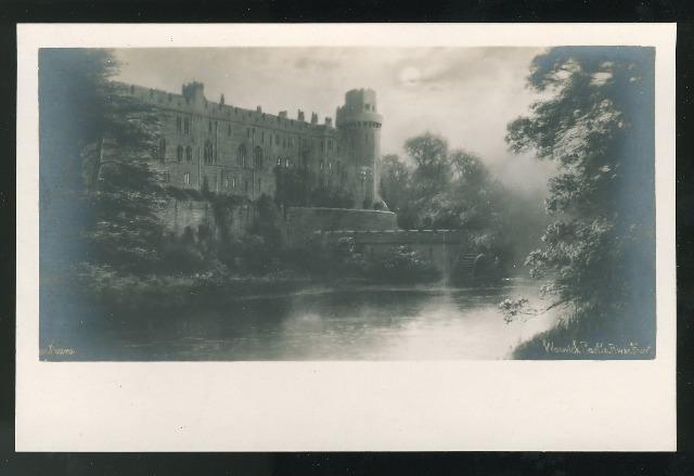 RPPC Warwick Castle River Front Chic Series Keene