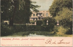 Netherlands Omstreken Arnhem Bronbeek Commandantswoning Vintage Postcard 09.20