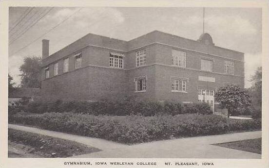 Iowa Mt Pleasant Gymnasium Iowa Wesleyan College Albertype