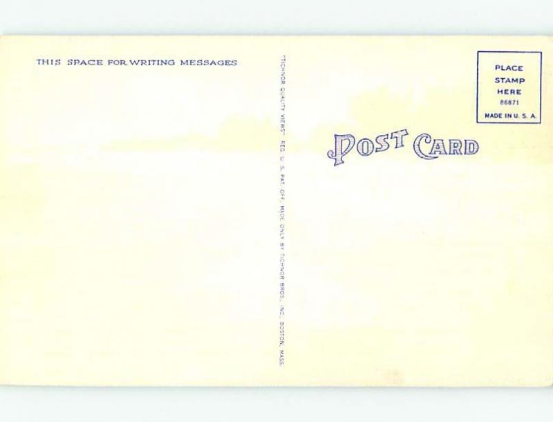 Unused Linen BEACH SCENE Clearwater Beach - Near Tampa Florida FL G5826