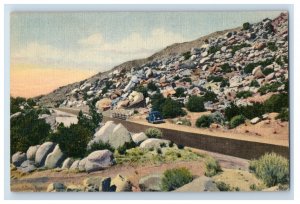 Vintage Route 66 Tijeras Canyon New Mexico Orignal Postcard F147E