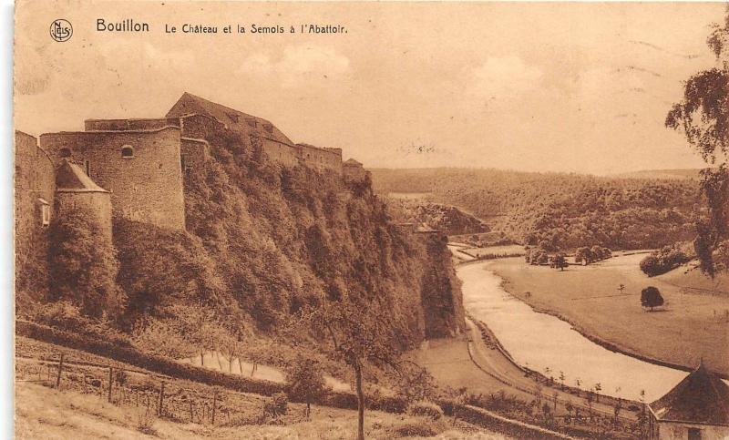 BR40189 le chateau et la semois a l abatoir bouillon belgium  Belgium