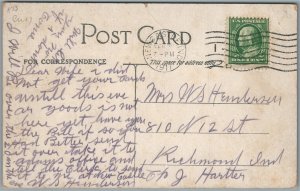 NEW CASTLE IN SO. MAIN STREET ANTIQUE POSTCARD