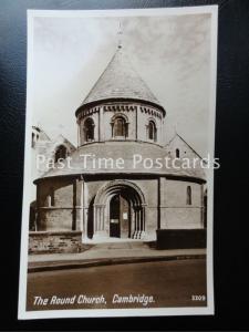 Vintage RPPC - The Round Church, Cambridge