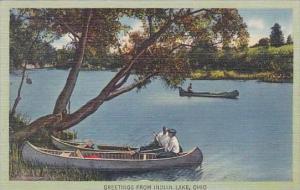 Ohio Canoeing On Indian Lake 1944