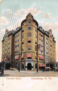 Chancellor Hotel Parkersburg West Virginia 1907 postcard