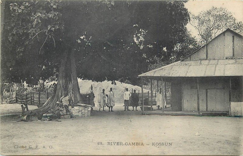 Gambia Kossun cultures & ethnicities village domestic & family life 1900`s