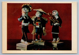 1964 JAPANESE FOLK DOLLS TOYS Ethnic Geisha Asia Japan RARE Set of 16 Postcards