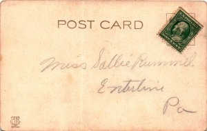 U.S.POSTAGE, POST CARD, ONE CEN, Miss Sallie Rummel, Postcard