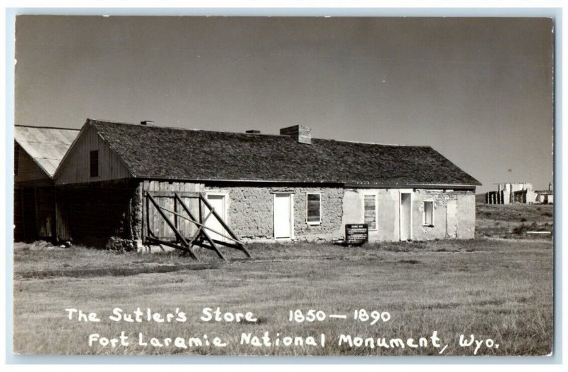 c1940's Sutler's Store For Laramie National Monument WY RPPC Photo Postcard