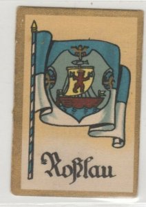 Germany- Kosmos Cigarette Trade Card Town Flag & Crest Roesslau Series B No 6