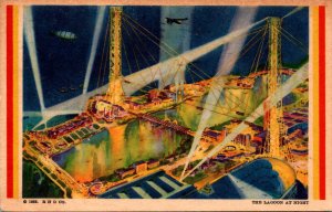 1933 Chicago World's Fair The Lagoon At Night 1933
