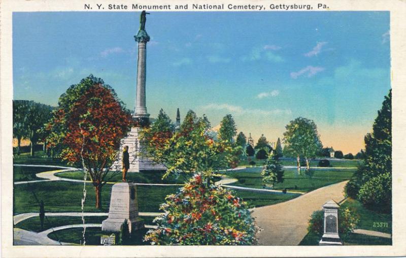 NY State Monument and Cemetery - Gettysburg PA, Pennsylvania - WB