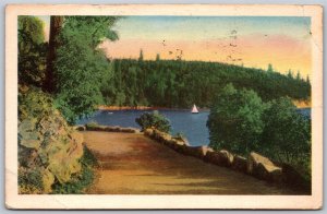 Postcard c1956 Postmarked Belleville Ontario Scenic View Marlbank to Montreal