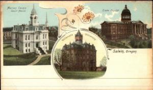 Salem OR c1900 UDB Postcard - Multi-View