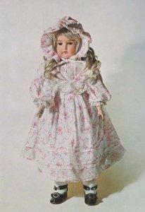 Bisque Doll LN Ziegler French Craft Toy Dolls Postcard